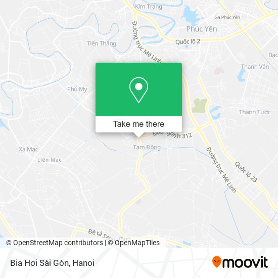 Bia Hơi Sài Gòn map