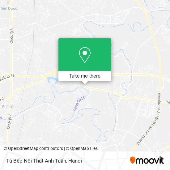 Tủ Bếp Nội Thất Anh Tuấn map