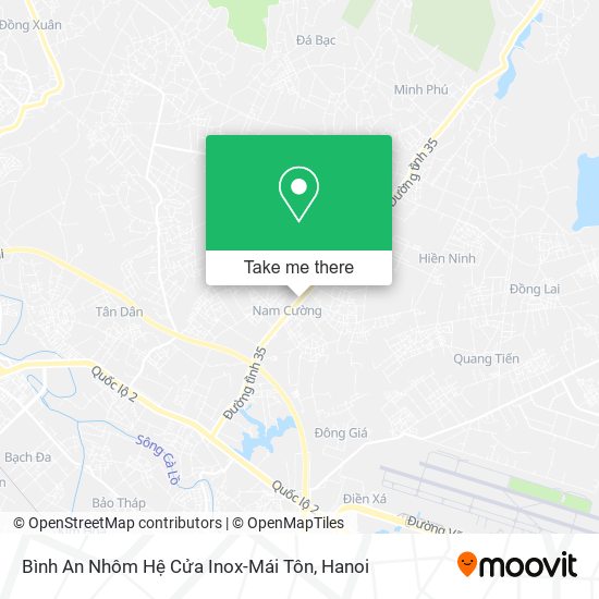 Bình An Nhôm Hệ Cửa Inox-Mái Tôn map