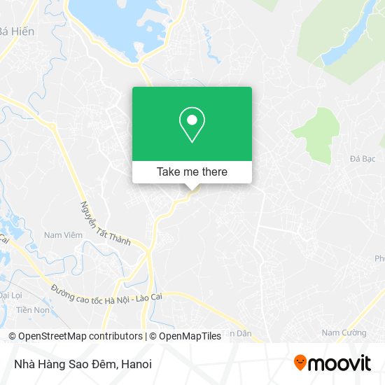 Nhà Hàng Sao Đêm map