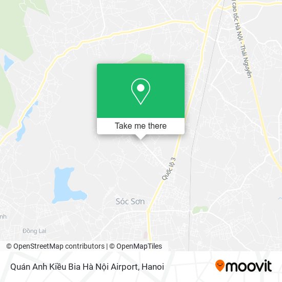 Quán Anh Kiều Bia Hà Nội Airport map