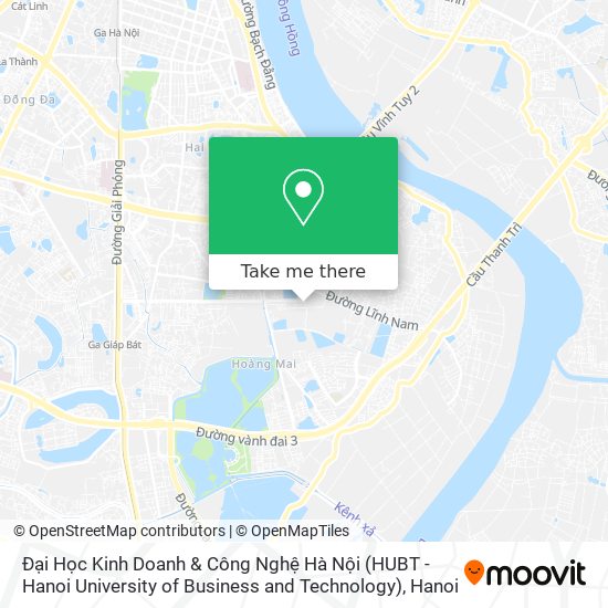 Đại Học Kinh Doanh & Công Nghệ Hà Nội (HUBT - Hanoi University of Business and Technology) map