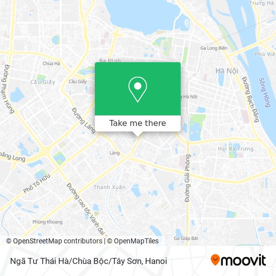 Ngã Tư Thái Hà / Chùa Bộc / Tây Sơn map