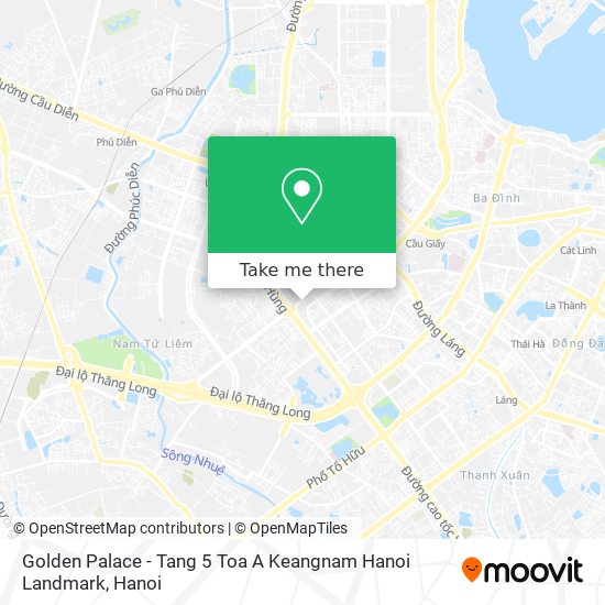 Golden Palace - Tang 5 Toa A Keangnam Hanoi Landmark map