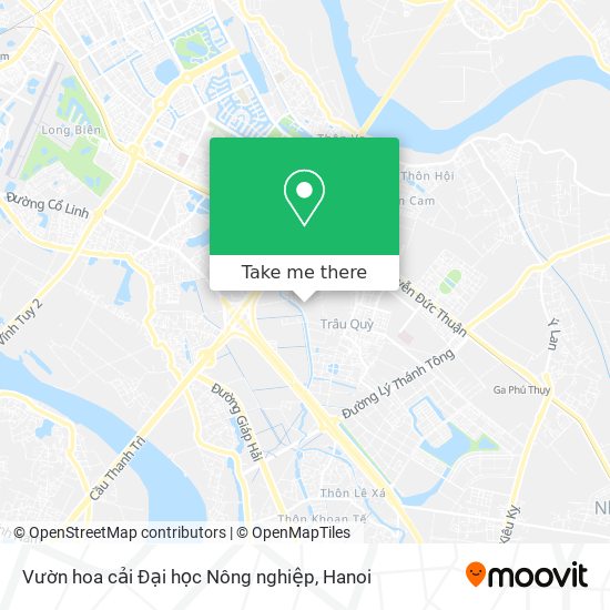 Vườn hoa cải Đại học Nông nghiệp map