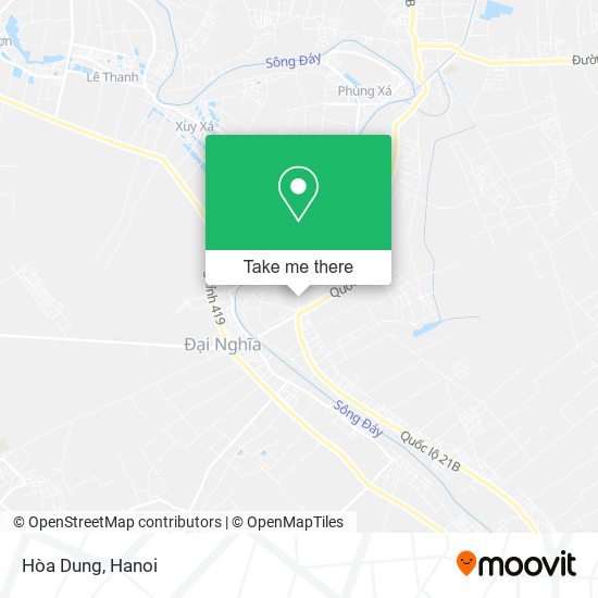 Hòa Dung map
