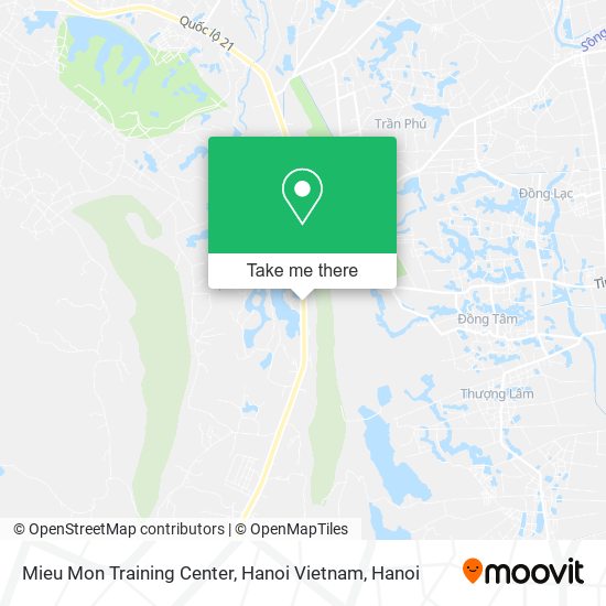 Mieu Mon Training Center, Hanoi Vietnam map