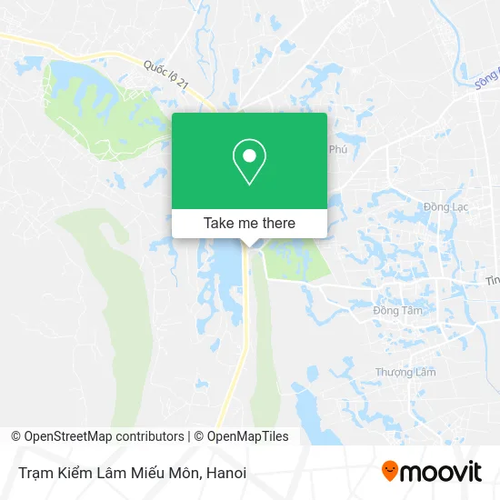 Trạm Kiểm Lâm Miếu Môn map