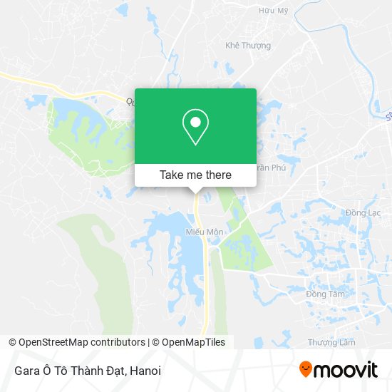 Gara Ô Tô Thành Đạt map