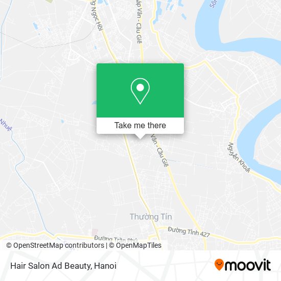 Hair Salon Ad Beauty map