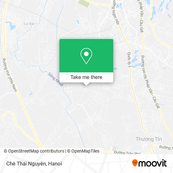 Chè Thái Nguyên map