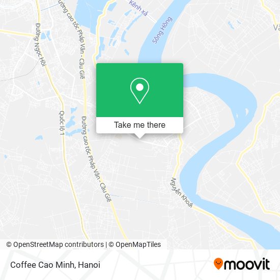 Coffee Cao Minh map