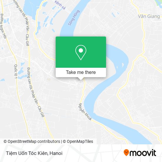 Tiệm Uốn Tóc Kiên map