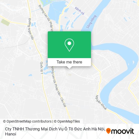 Cty TNHH Thương Mại Dịch Vụ Ô Tô Đức Anh Hà Nội map