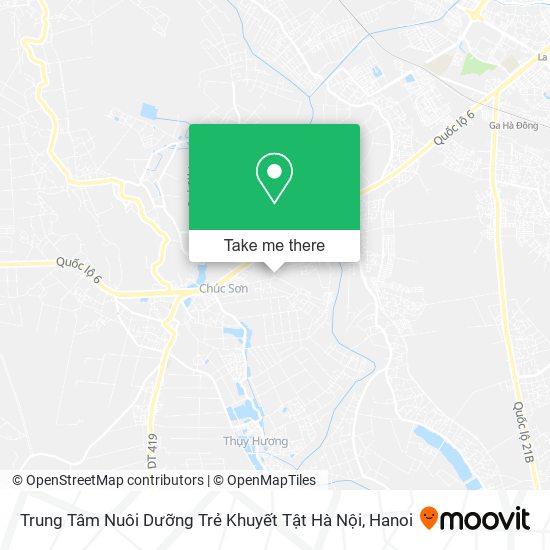 Trung Tâm Nuôi Dưỡng Trẻ Khuyết Tật Hà Nội map