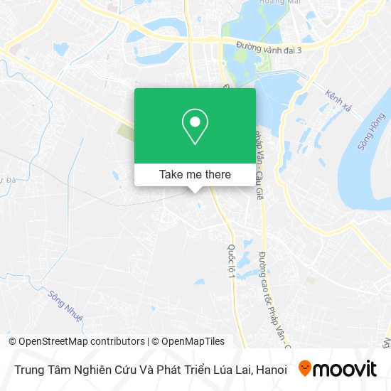 Trung Tâm Nghiên Cứu Và Phát Triển Lúa Lai map