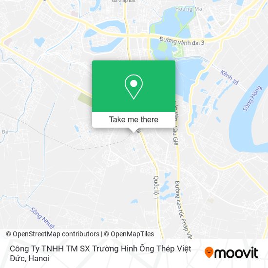 Công Ty TNHH TM SX Trường Hinh Ống Thép Việt Đức map