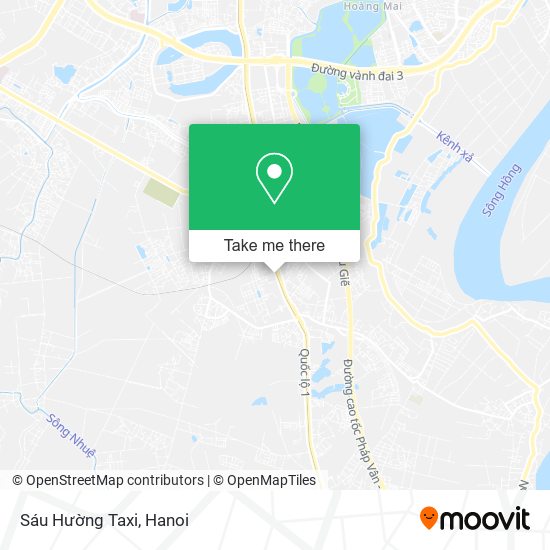 Sáu Hường Taxi map