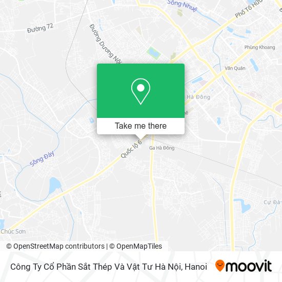 Công Ty Cổ Phần Sắt Thép Và Vật Tư Hà Nội map