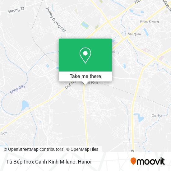 Tủ Bếp Inox Cánh Kính Milano map
