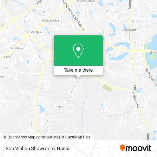 Sơn Vinhou Showroom map