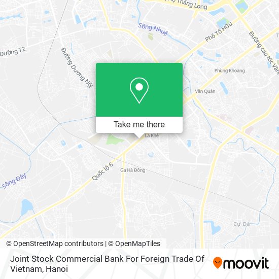 Joint Stock Commercial Bank For Foreign Trade Of Vietnam map