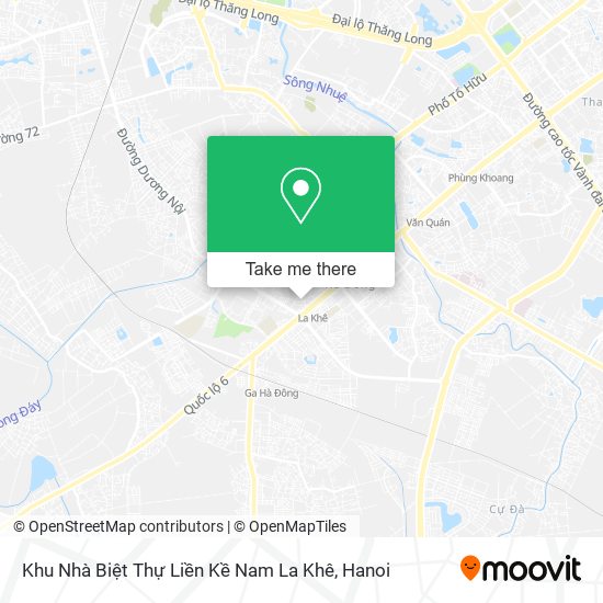 Khu Nhà Biệt Thự Liền Kề Nam La Khê map