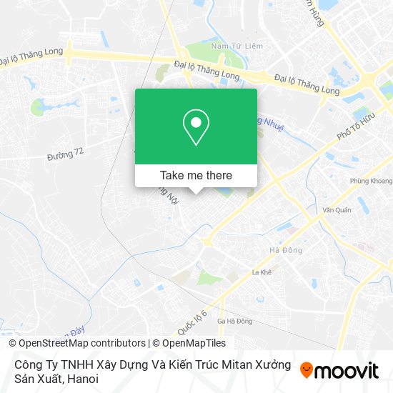 Công Ty TNHH Xây Dựng Và Kiến Trúc Mitan Xưởng Sản Xuất map