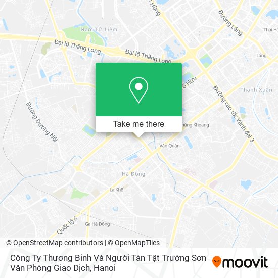 Công Ty Thương Binh Và Người Tàn Tật Trường Sơn Văn Phòng Giao Dịch map