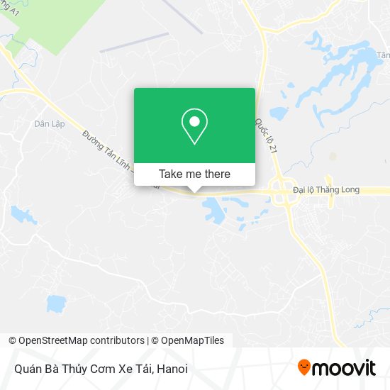 Quán Bà Thủy Cơm Xe Tải map