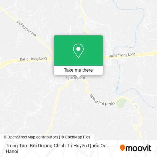 Trung Tâm Bồi Dưỡng Chính Trị Huyện Quốc Oai map