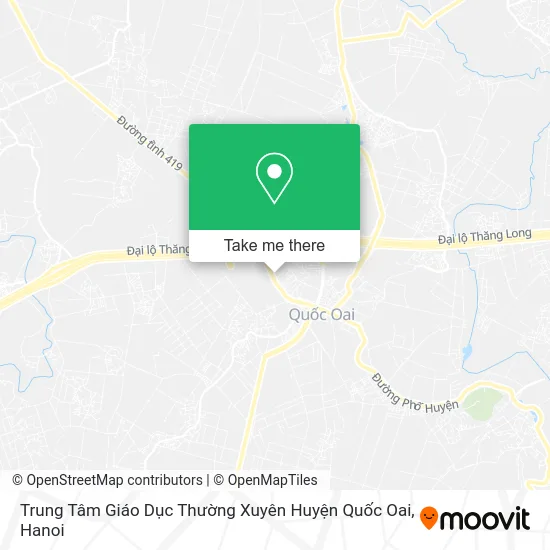 Trung Tâm Giáo Dục Thường Xuyên Huyện Quốc Oai map