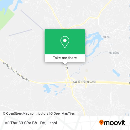 Vũ Thư 83 Sữa Bò - Dê map