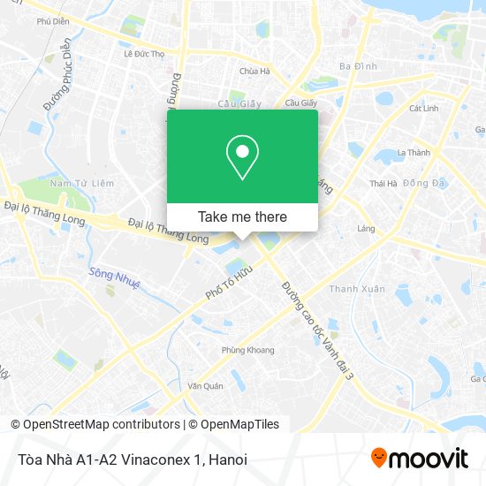 Tòa Nhà A1-A2 Vinaconex 1 map