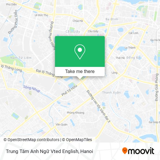 Trung Tâm Anh Ngữ Vted English map