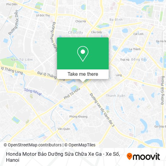 Honda Motor Bảo Dưỡng Sửa Chữa Xe Ga - Xe Số map