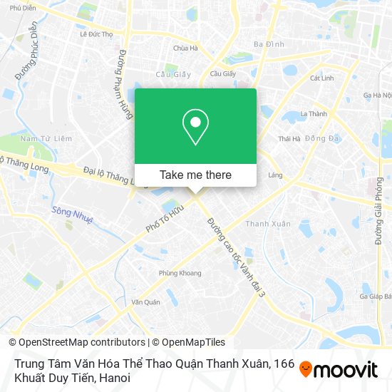 Trung Tâm Văn Hóa Thể Thao Quận Thanh Xuân, 166 Khuất Duy Tiến map