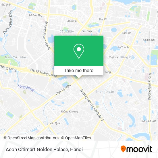 Aeon Citimart Golden Palace map