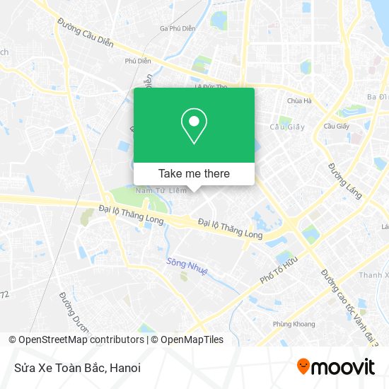Sửa Xe Toàn Bắc map