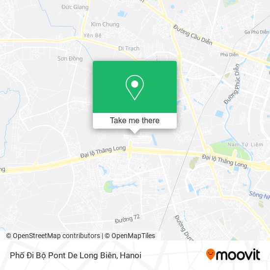Phố Đi Bộ Pont De Long Biên map
