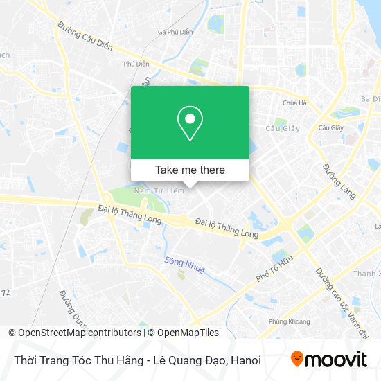 Thời Trang Tóc Thu Hằng - Lê Quang Đạo map