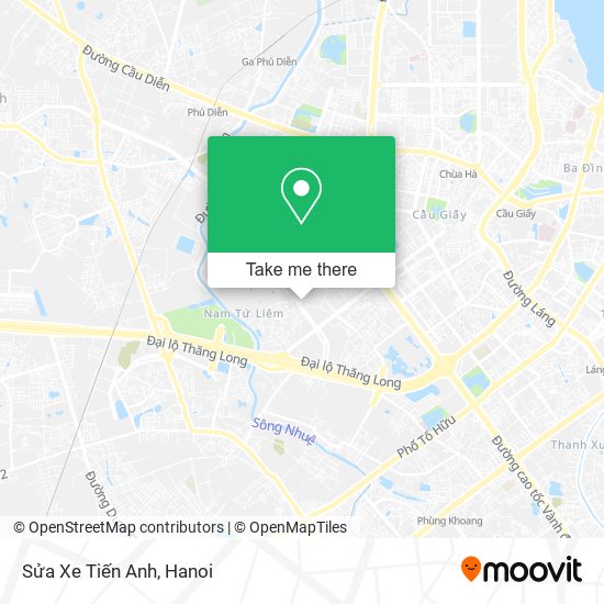 Sửa Xe Tiến Anh map