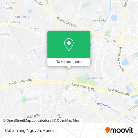 Cafe Trung Nguyên map