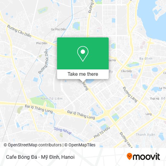 Cafe Bóng Đá - Mỹ Đình map