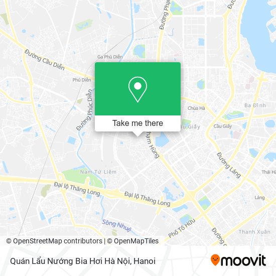 Quán Lẩu Nướng Bia Hơi Hà Nội map