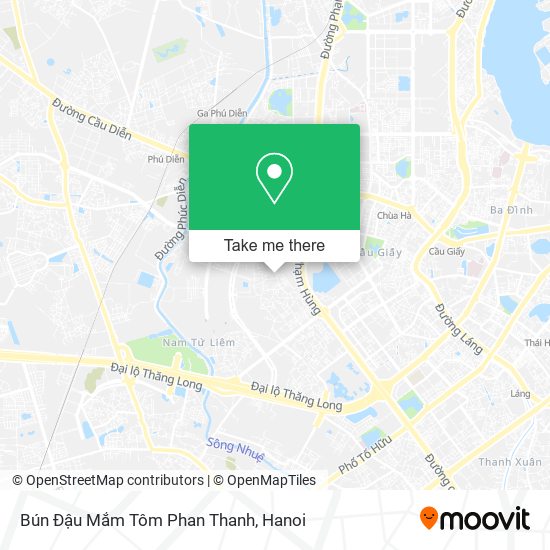 Bún Đậu Mắm Tôm Phan Thanh map
