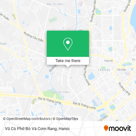 Vũ Cò Phở Bò Và Cơm Rang map