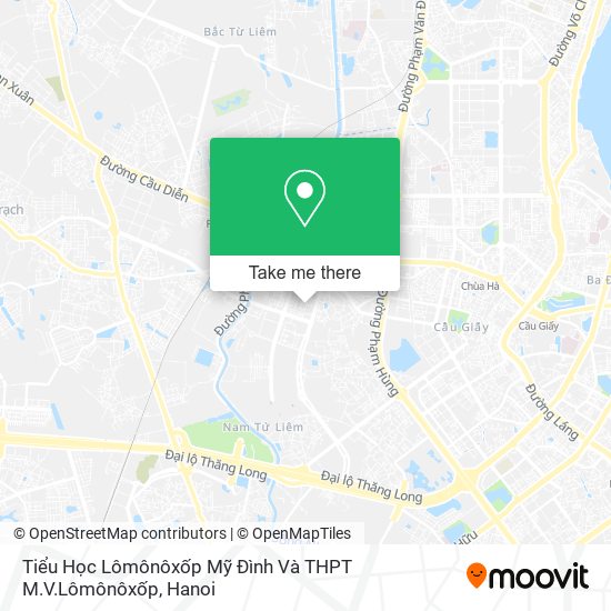 Tiểu Học Lômônôxốp Mỹ Đình Và THPT M.V.Lômônôxốp map