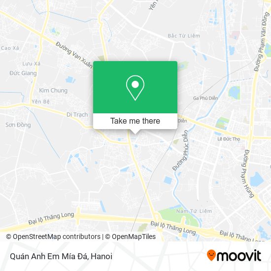 Quán Anh Em Mía Đá map