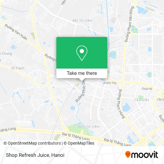 Shop Refresh Juice map